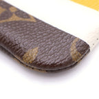 Louis Vuitton Monogram Pochette Cles NM Brown Leather Coin Case — view 4