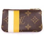 Louis Vuitton Monogram Pochette Cles NM Brown Leather Coin Case — view 2