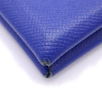Hermes Calvi Coin Case Pouch Epsom Blue Electric — view 4