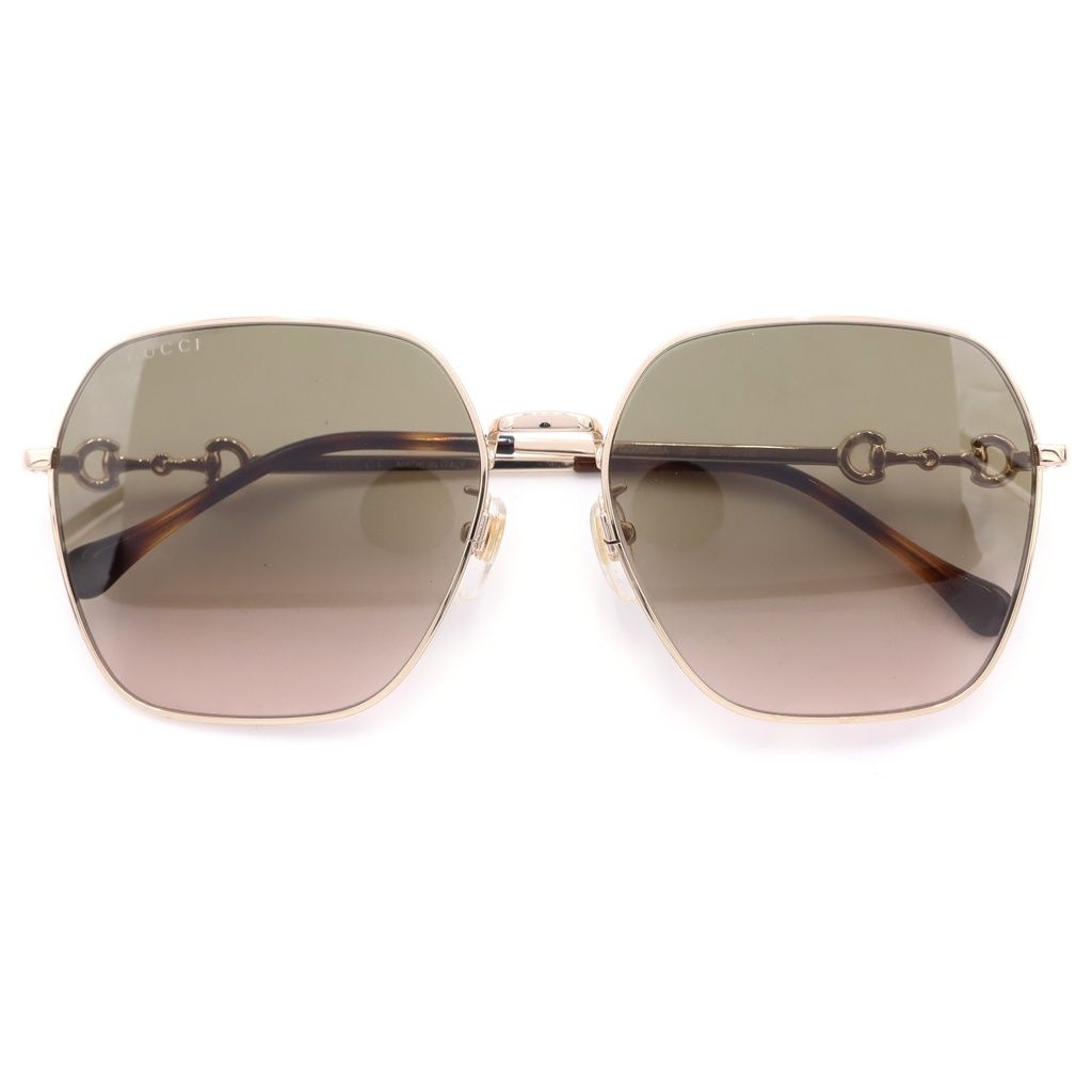 Gucci Horsebit Asian Fit Sunglasses Brown Eyewear