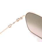 Gucci Horsebit Asian Fit Sunglasses Brown Eyewear — view 4