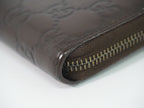Gucci Guccissima Leather Zip Around Wallet Brown — view 7