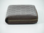Gucci Guccissima Leather Zip Around Wallet Brown — view 4