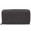 Gucci Guccissima Leather Zip Around Wallet Brown