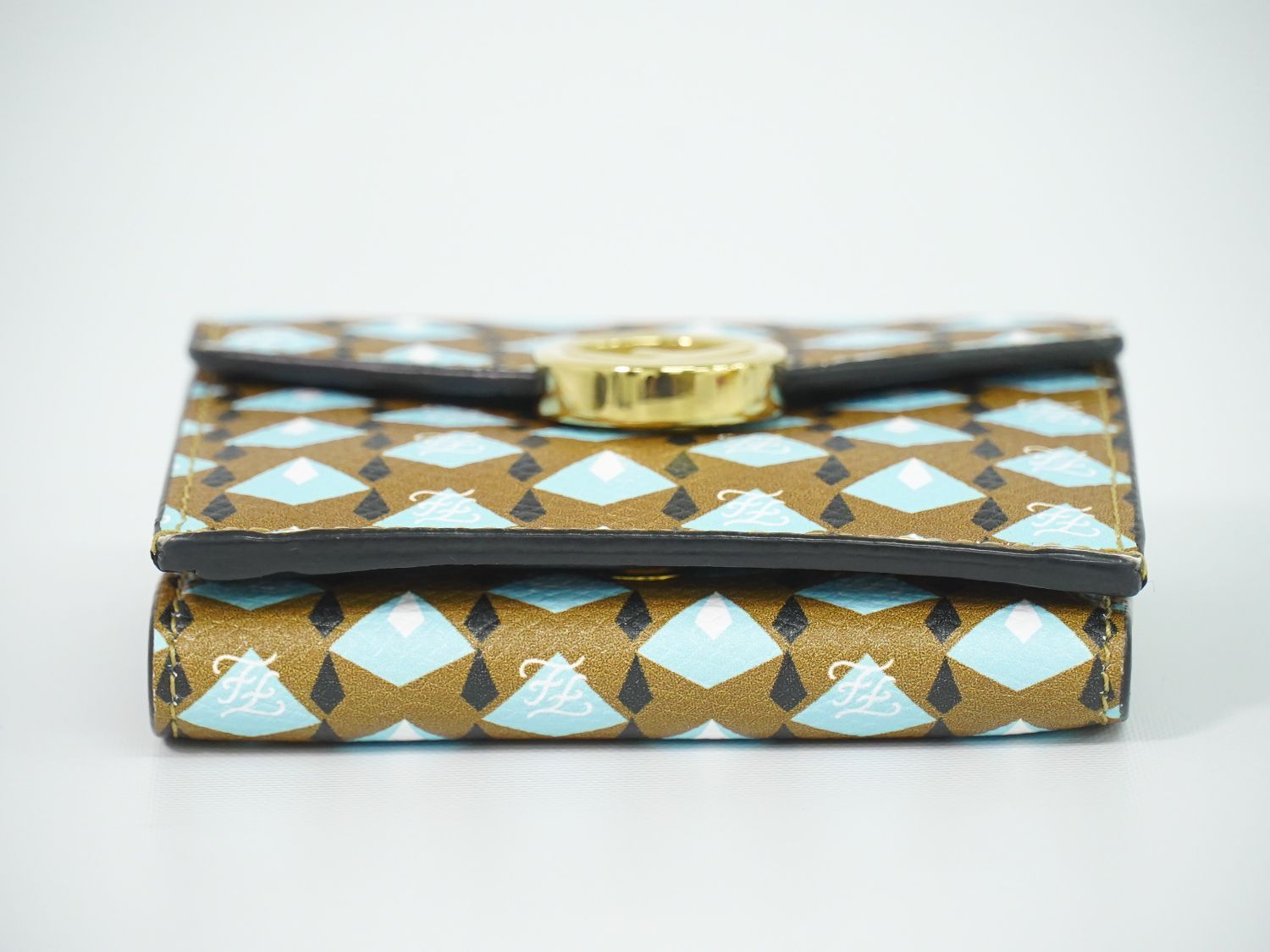 Fendi Is Trifold Wallet Compact Leather Multicolor — view 3