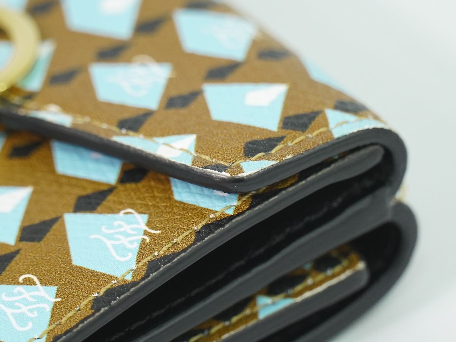 Fendi Is Trifold Wallet Compact Leather Multicolor — view 7