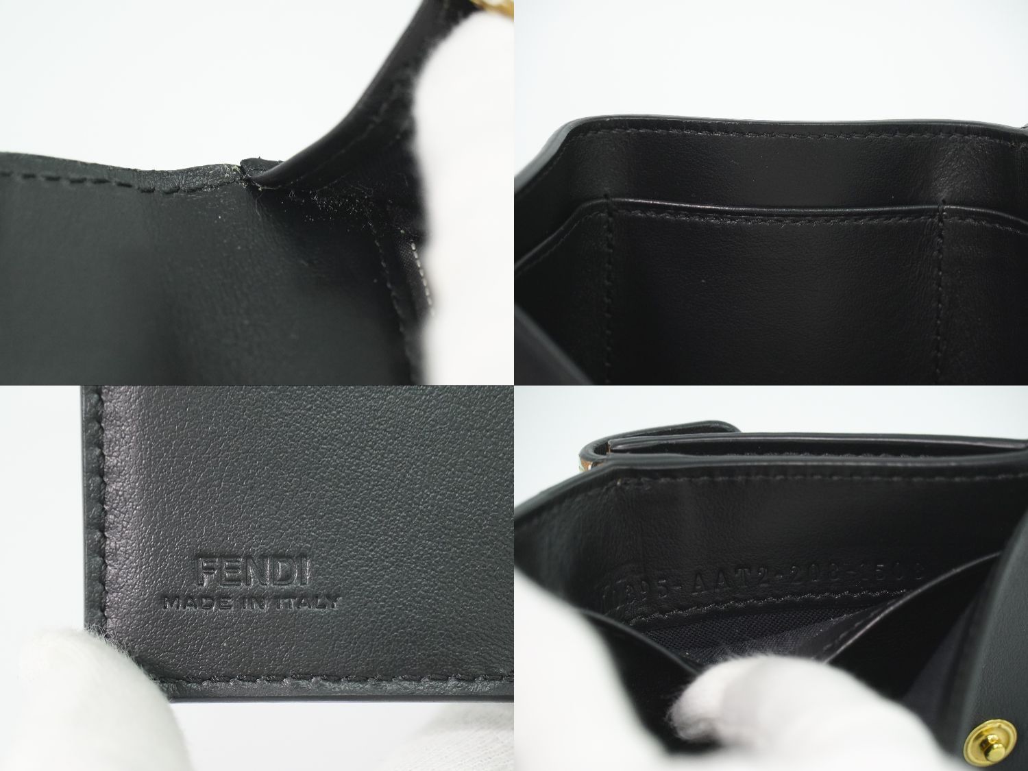 Fendi Is Trifold Wallet Compact Leather Multicolor — view 9