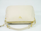 Prada Vitello Daino Leather Shoulder Bag Tote Ivory — view 5