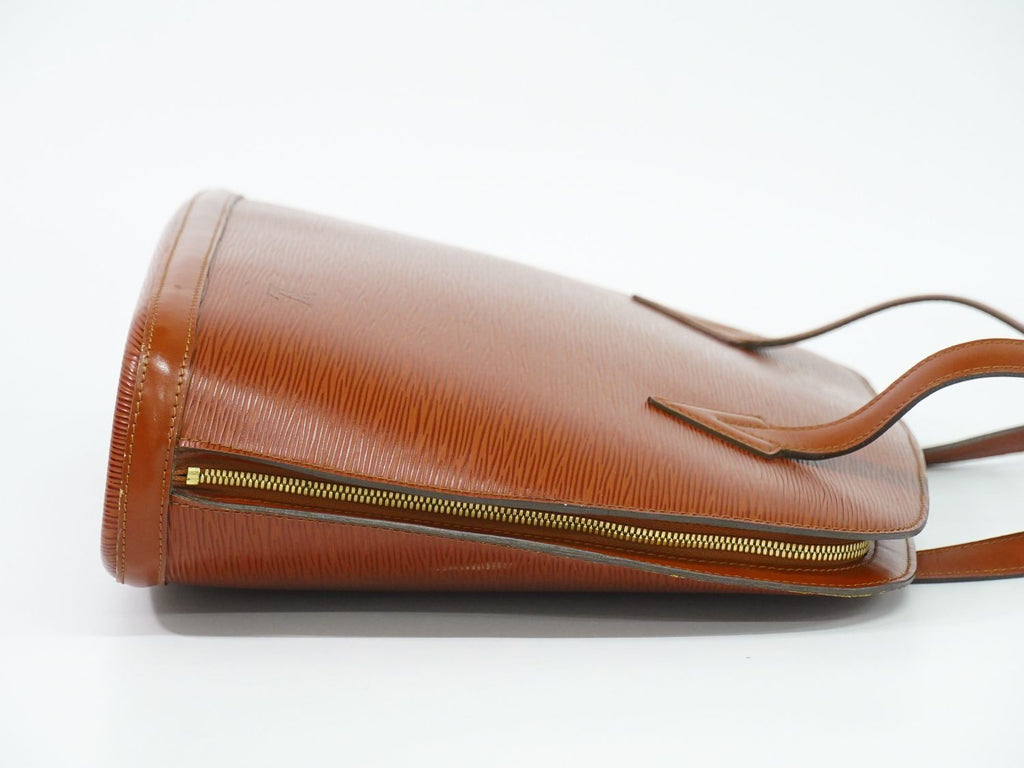 Louis Vuitton LV Lussac Epi Leather Shoulder Bag Tote Brown — view 4