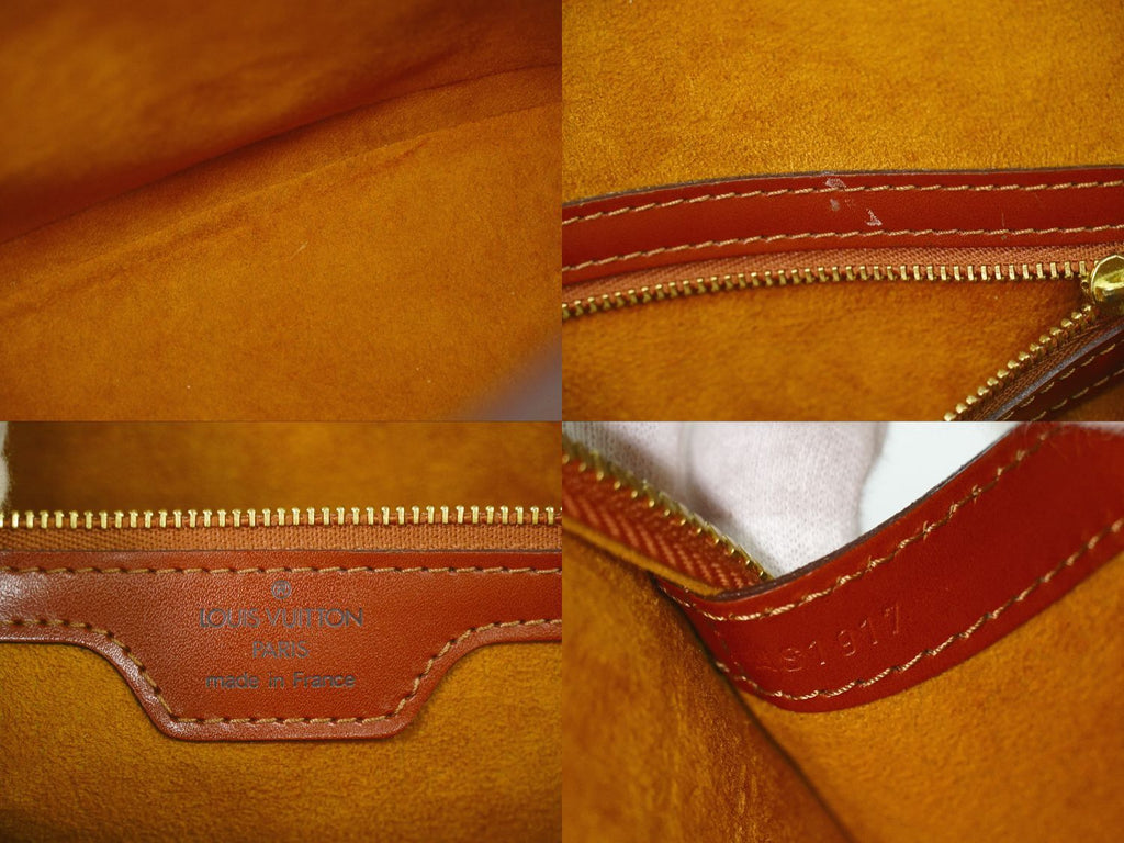 Louis Vuitton LV Lussac Epi Leather Shoulder Bag Tote Brown — view 9
