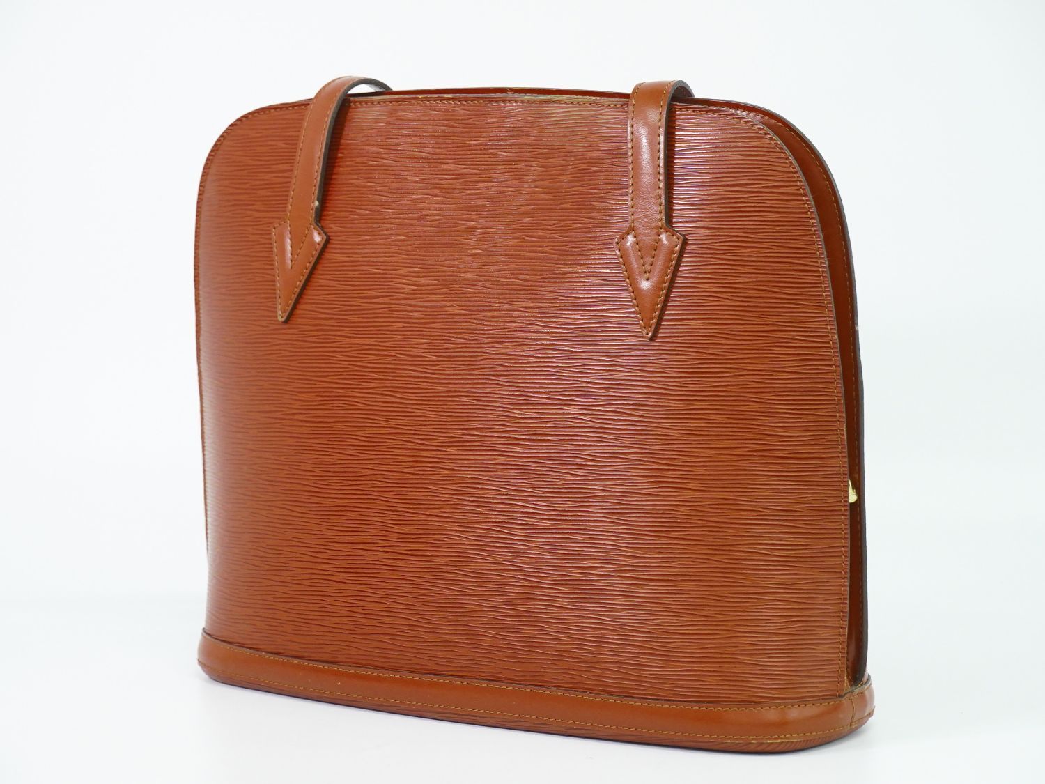 Louis Vuitton LV Lussac Epi Leather Shoulder Bag Tote Brown — view 2