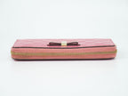 Gucci Guccissima Leather Zip Around Wallet Pink — view 5