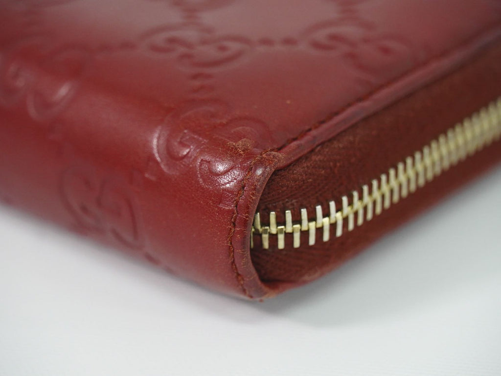 Gucci Interlocking Guccissima Leather Zip Around Wallet — view 7