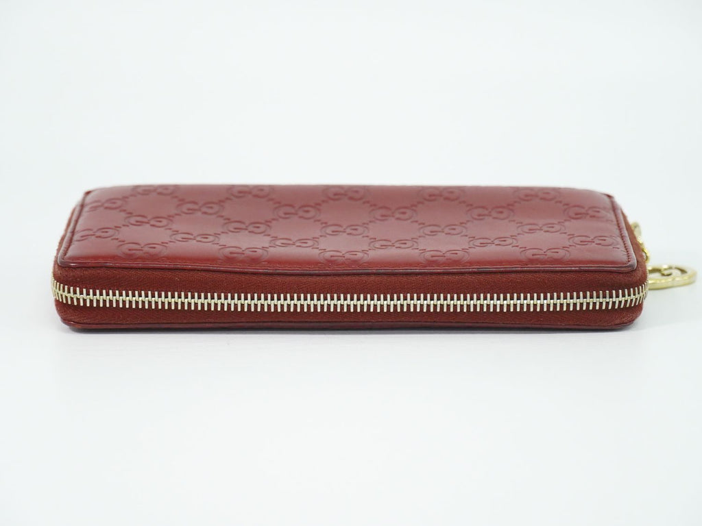 Gucci Interlocking Guccissima Leather Zip Around Wallet — view 5