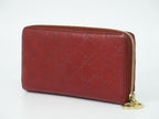 Gucci Interlocking Guccissima Leather Zip Around Wallet — view 2