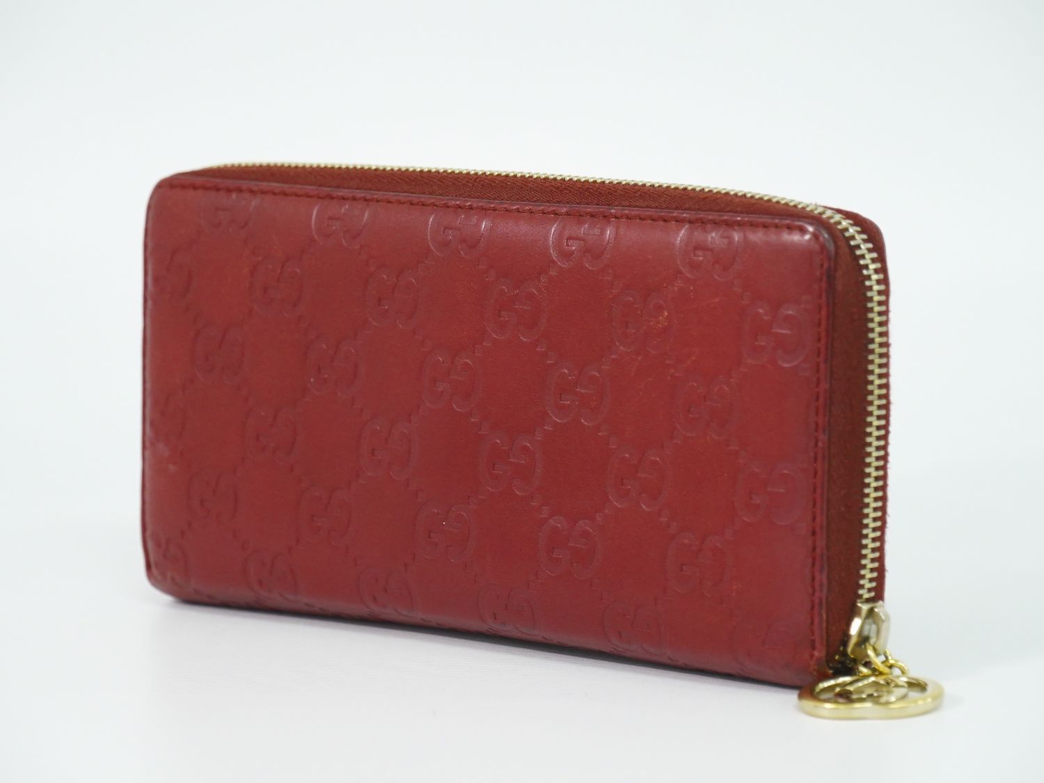 Gucci Interlocking Guccissima Leather Zip Around Wallet — view 2