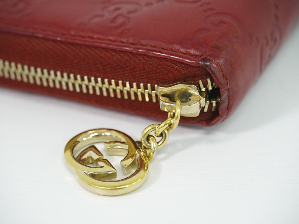 Gucci Interlocking Guccissima Leather Zip Around Wallet — view 6