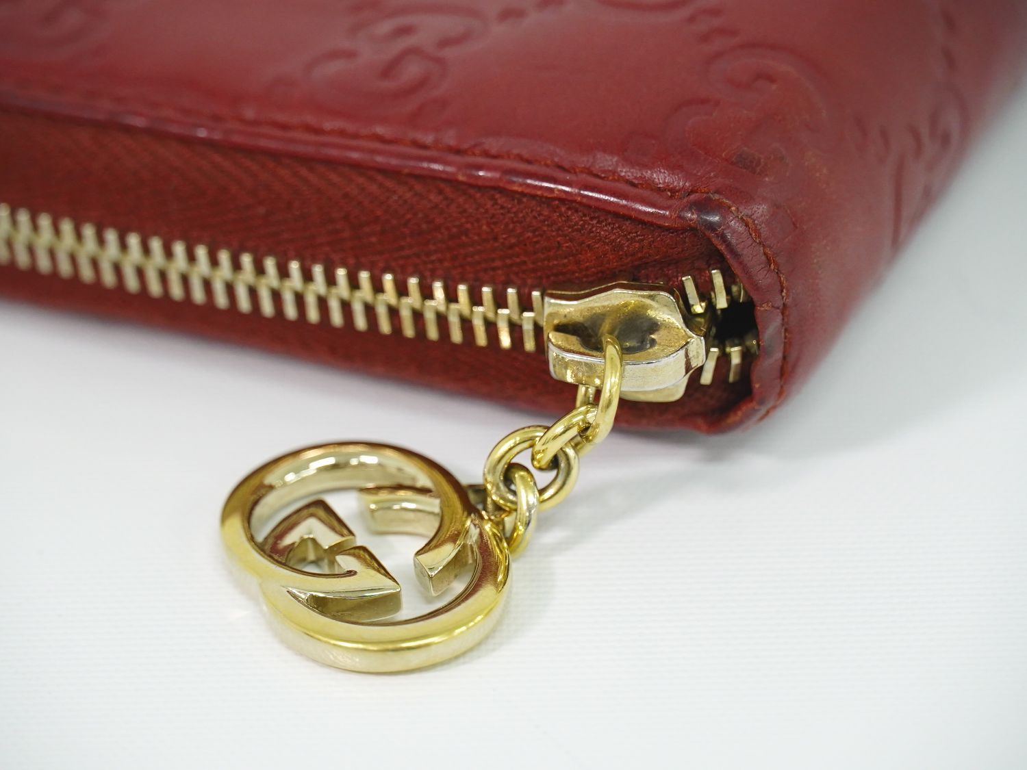 Gucci Interlocking Guccissima Leather Zip Around Wallet — view 6