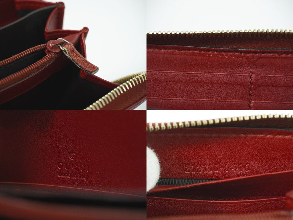 Gucci Interlocking Guccissima Leather Zip Around Wallet — view 9