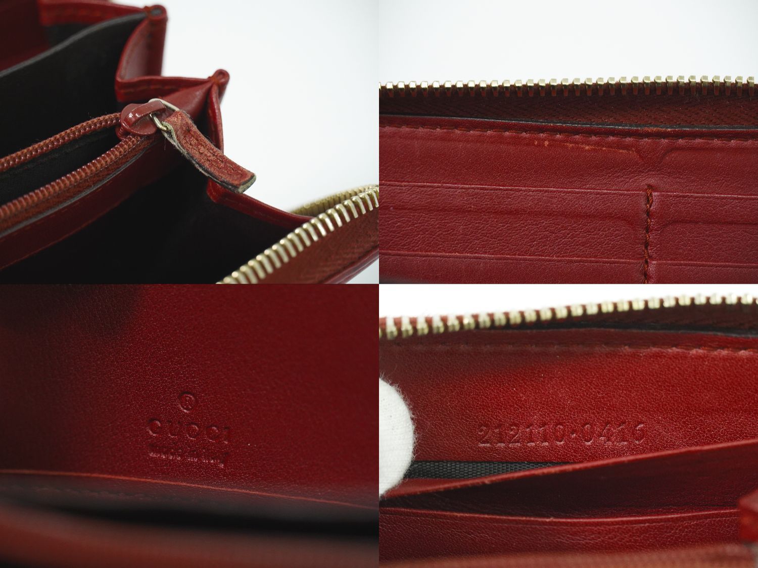 Gucci Interlocking Guccissima Leather Zip Around Wallet — view 9
