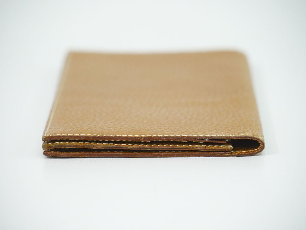Hermes Leather Billfold Wallet Brown — view 4