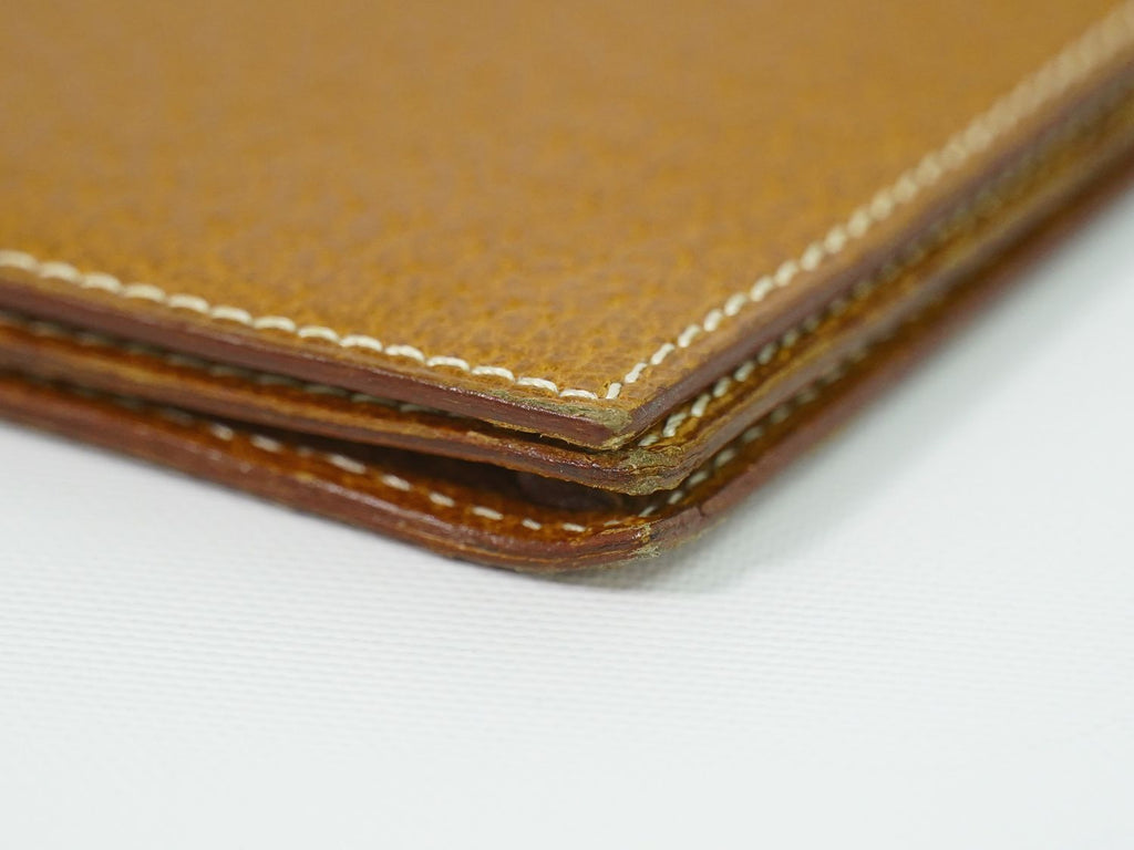 Hermes Leather Billfold Wallet Brown — view 6