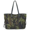Prada Camouflage Shoulder Bag Tote Nylon Khaki