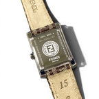 Fendi Watch Zucchino Square Brown Leather — view 6