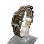 Fendi Watch Zucchino Square Brown Leather — view 2