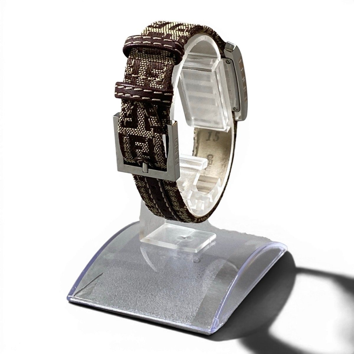 Fendi Watch Zucchino Square Brown Leather — view 5