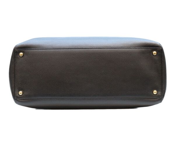 Chanel Black Grained Calf Gold 2-Way Executive Tote — view 5