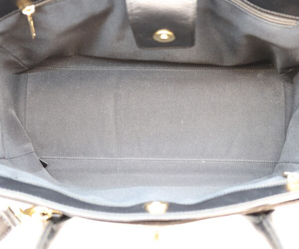 Chanel Black Grained Calf Gold 2-Way Executive Tote — view 8