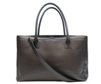 Chanel Black Grained Calf Gold 2-Way Executive Tote — view 3