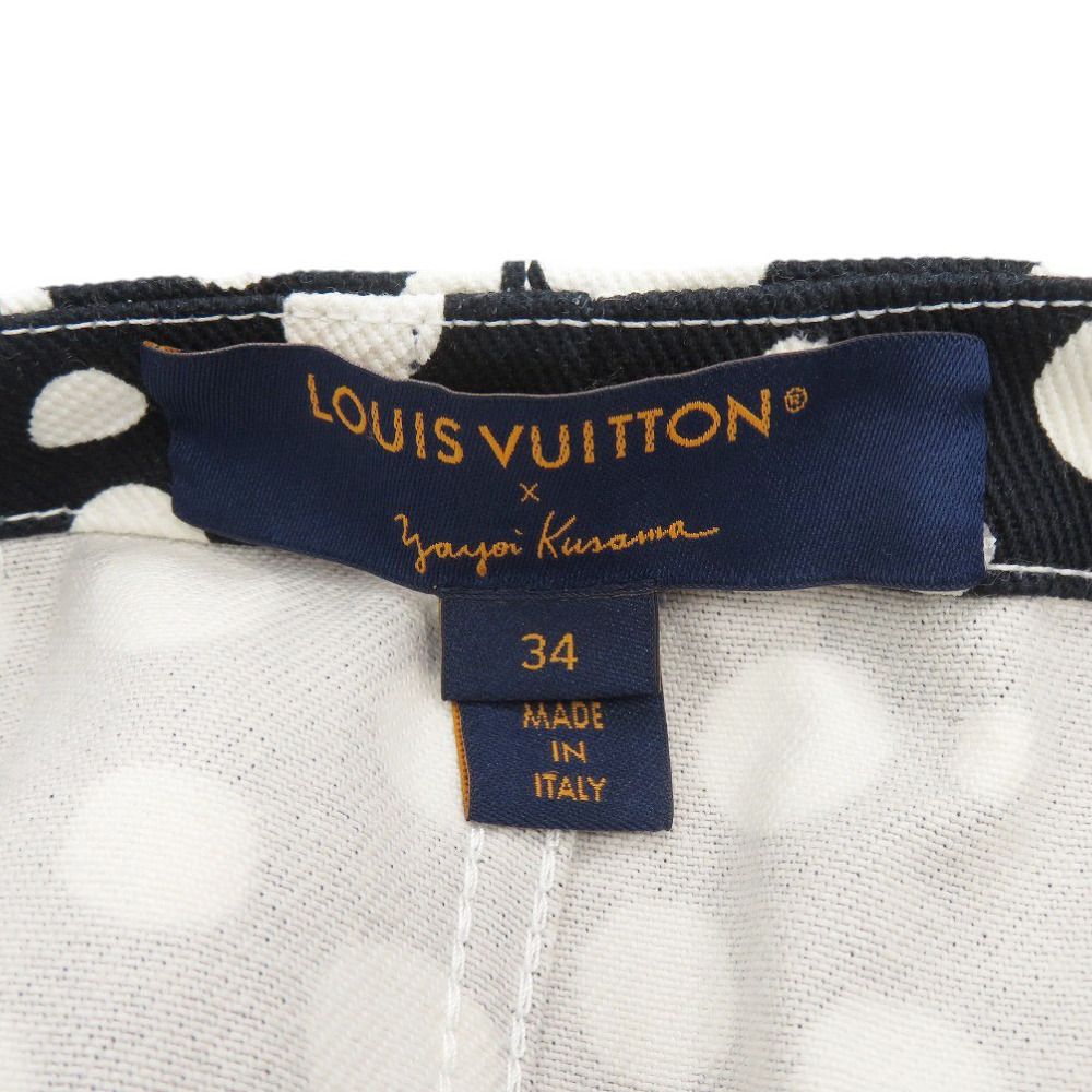 Louis Vuitton Yayoi Kusama Infinity Dot Cotton Black White Mini Skirt — view 7