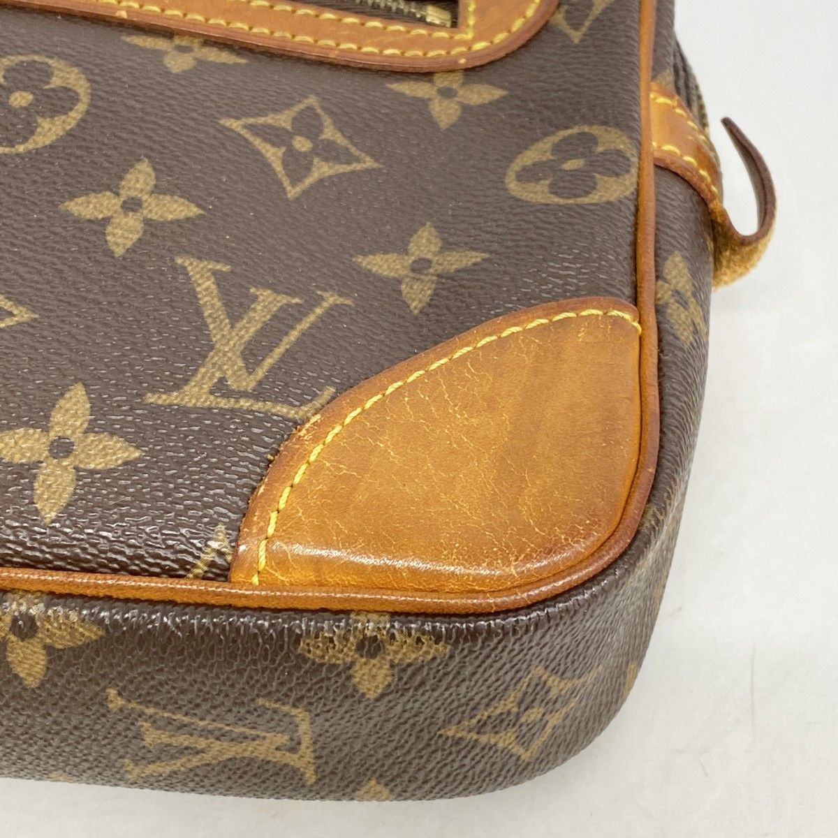 Louis Vuitton Clutch Monogram Marly Dragonne GM Brown — view 6