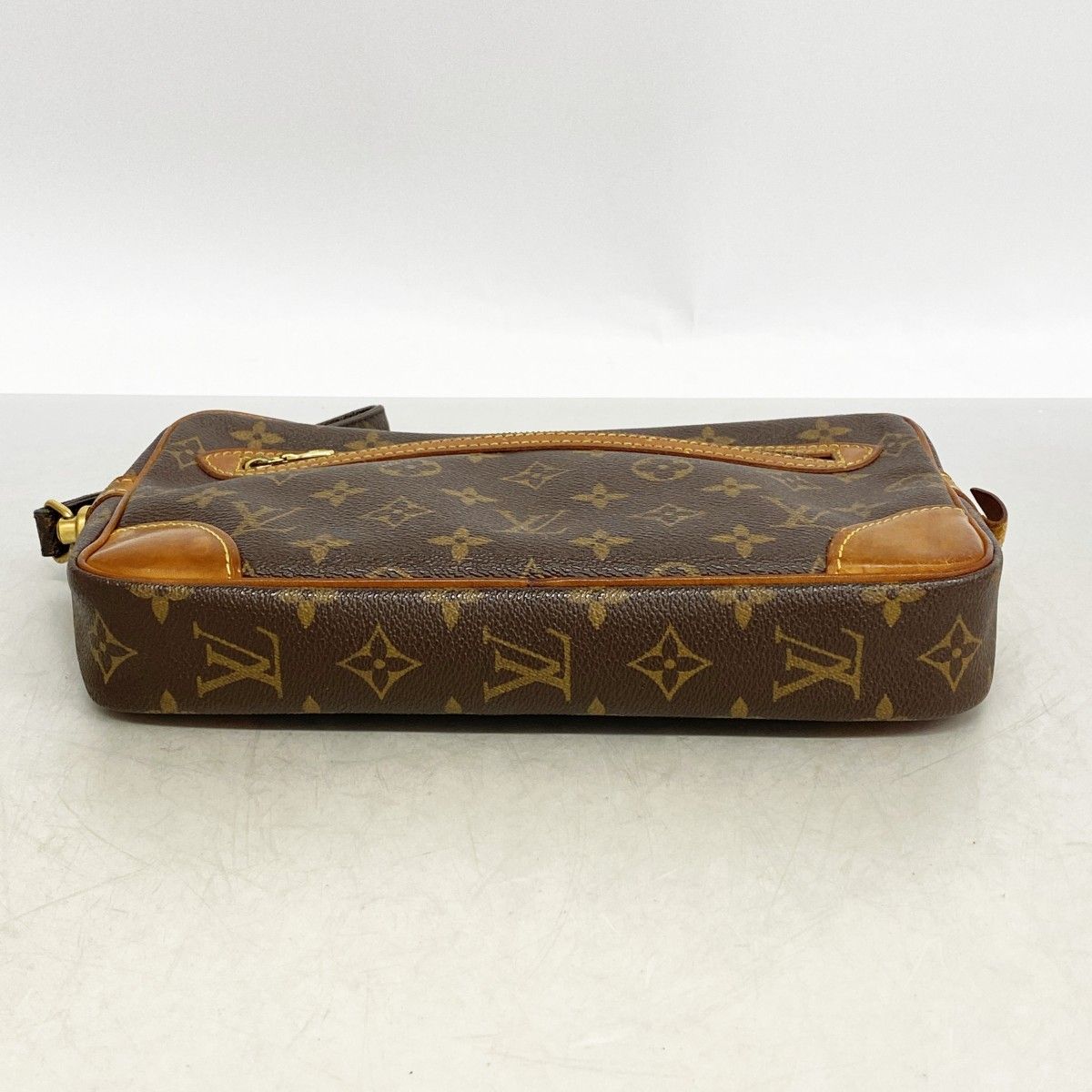 Louis Vuitton Clutch Monogram Marly Dragonne GM Brown — view 3