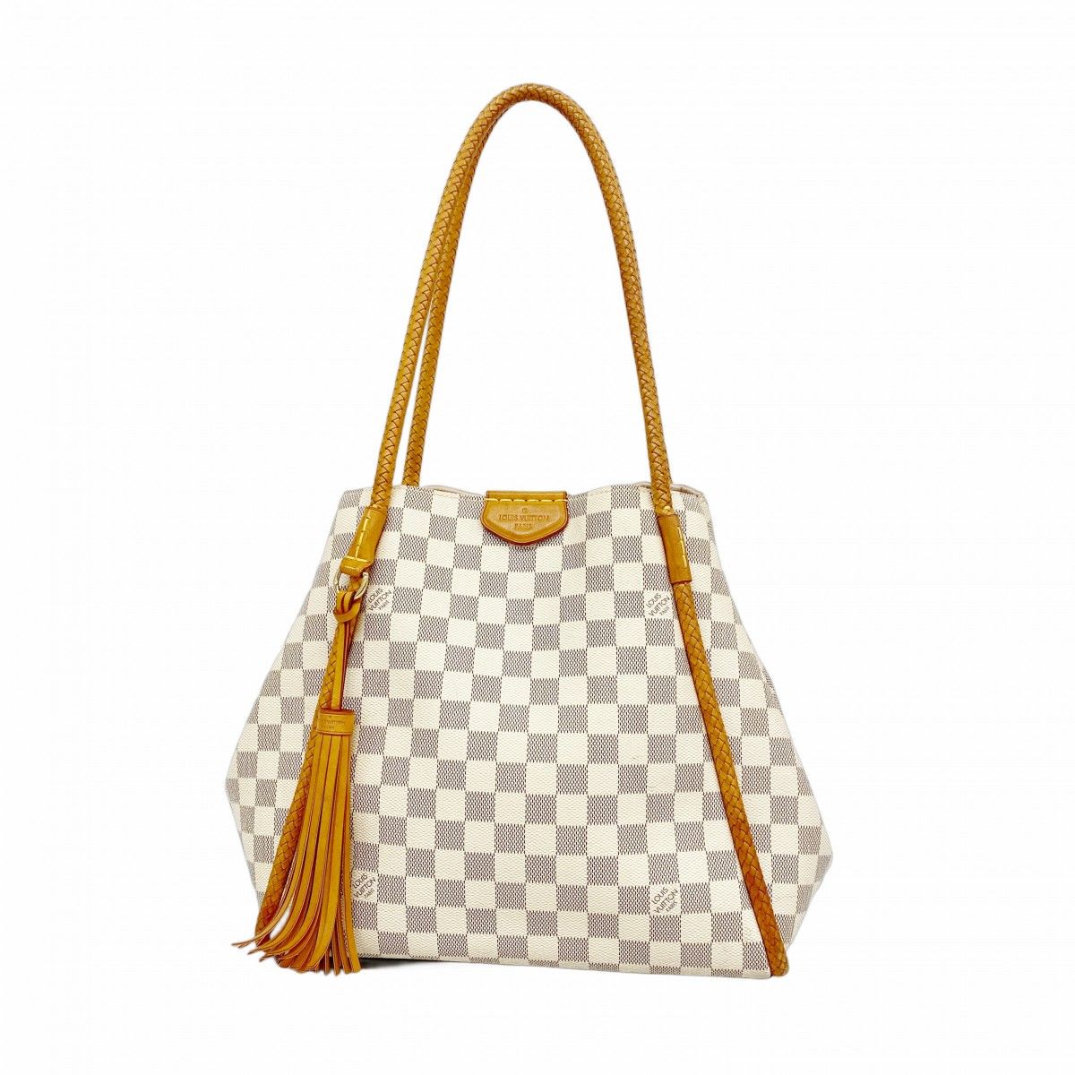 Louis Vuitton Shoulder Bag Damier Azur Propriano White