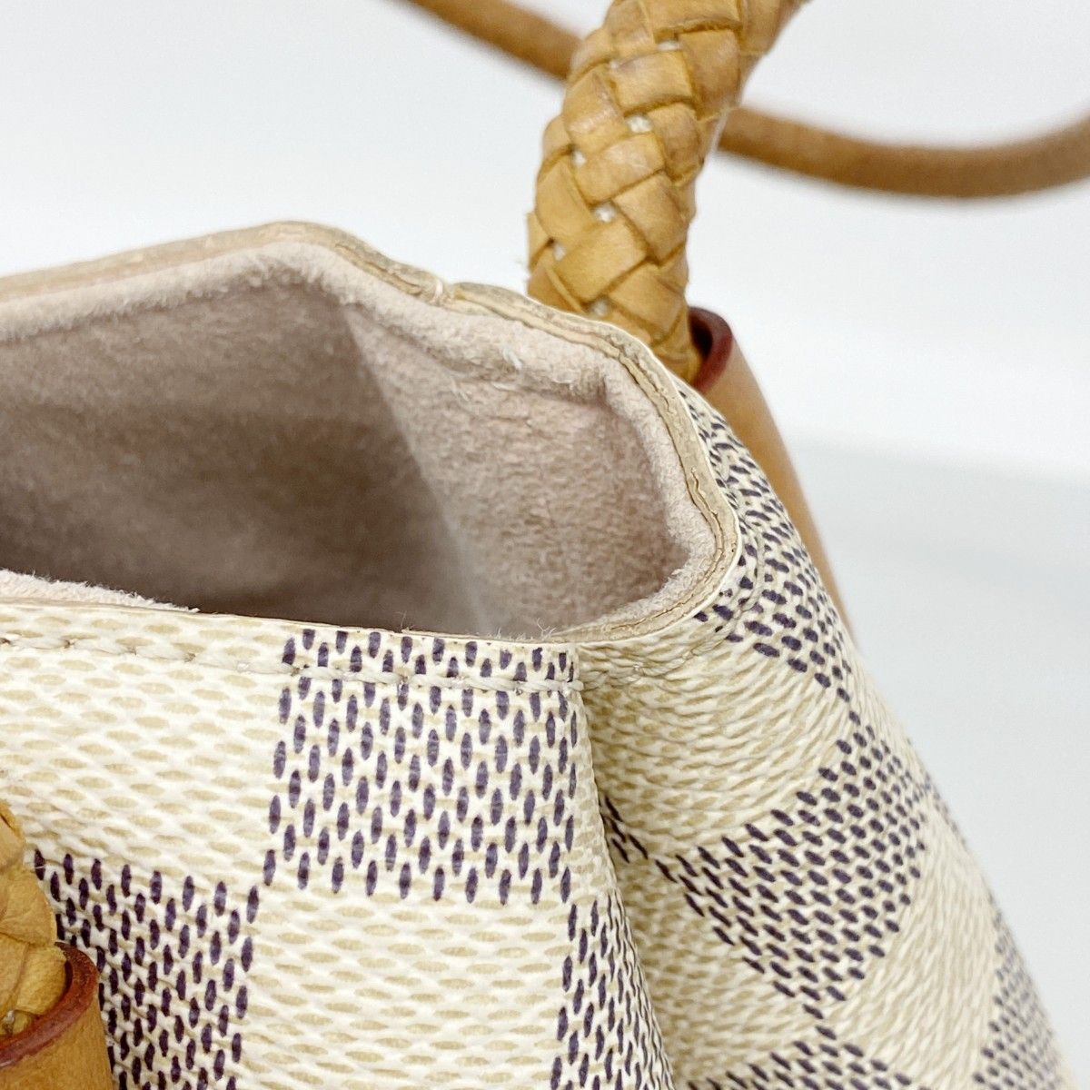 Louis Vuitton Shoulder Bag Damier Azur Propriano White — view 7