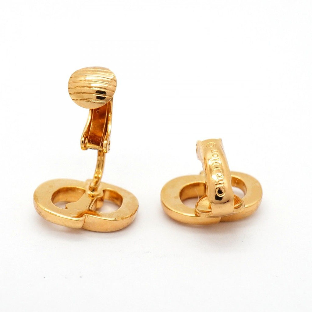 Dior Earrings CD Logo Gold Plated — view 3