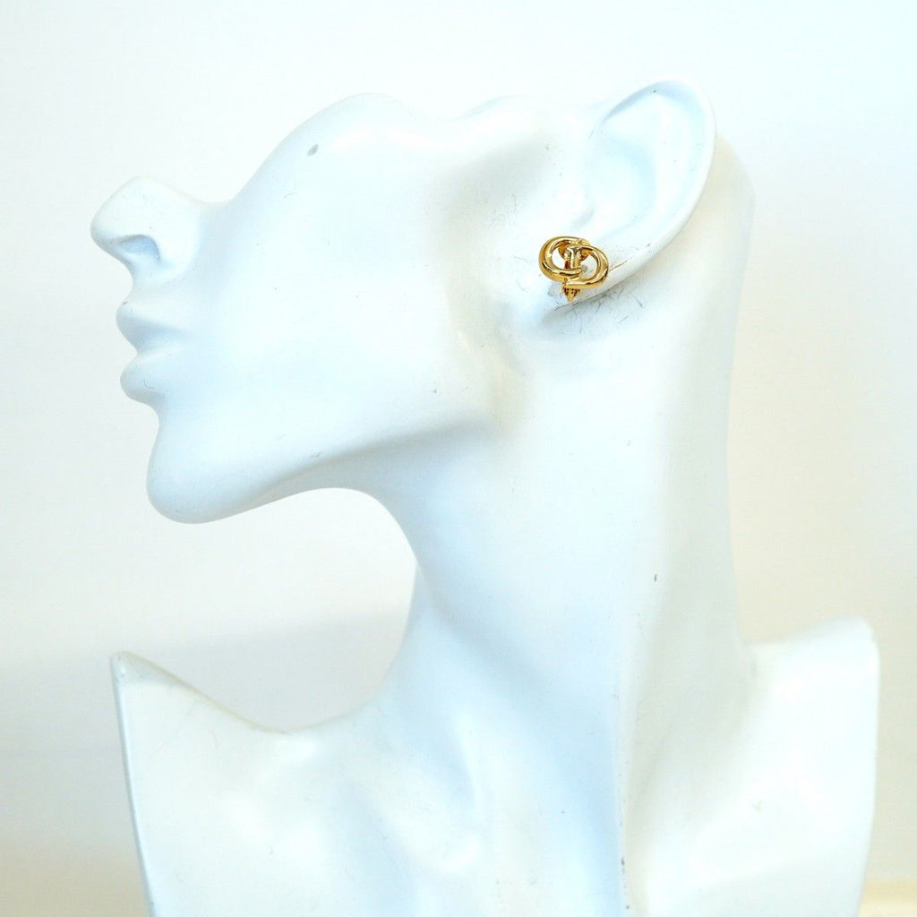 Dior Earrings CD Logo Gold Plated — view 5