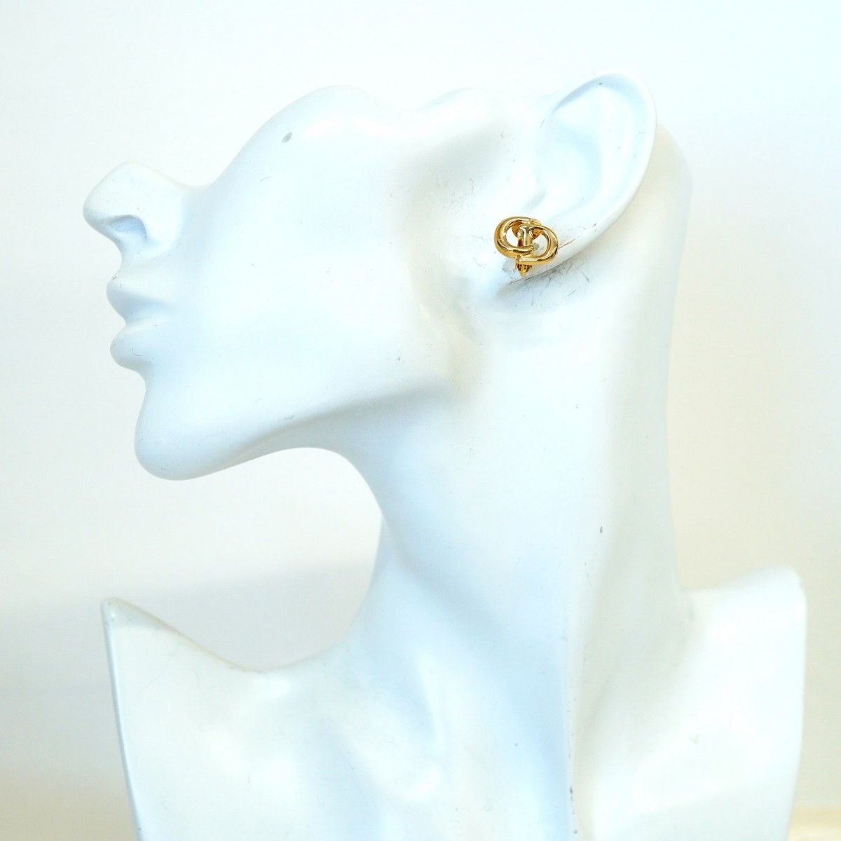 Dior Earrings CD Logo Gold Plated — view 5