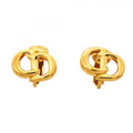 Dior Earrings CD Logo Gold Plated