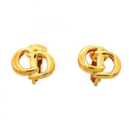 Dior Earrings CD Logo Gold Plated