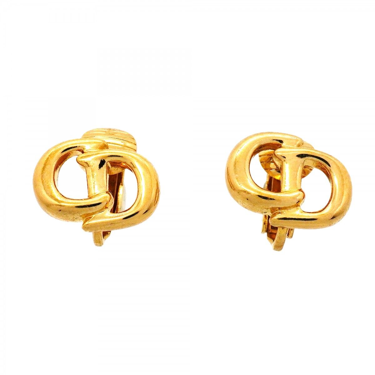 Dior Earrings CD Logo Gold Plated