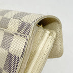 Louis Vuitton Wallet Damier Azur Portefeuille Sarah White — view 6
