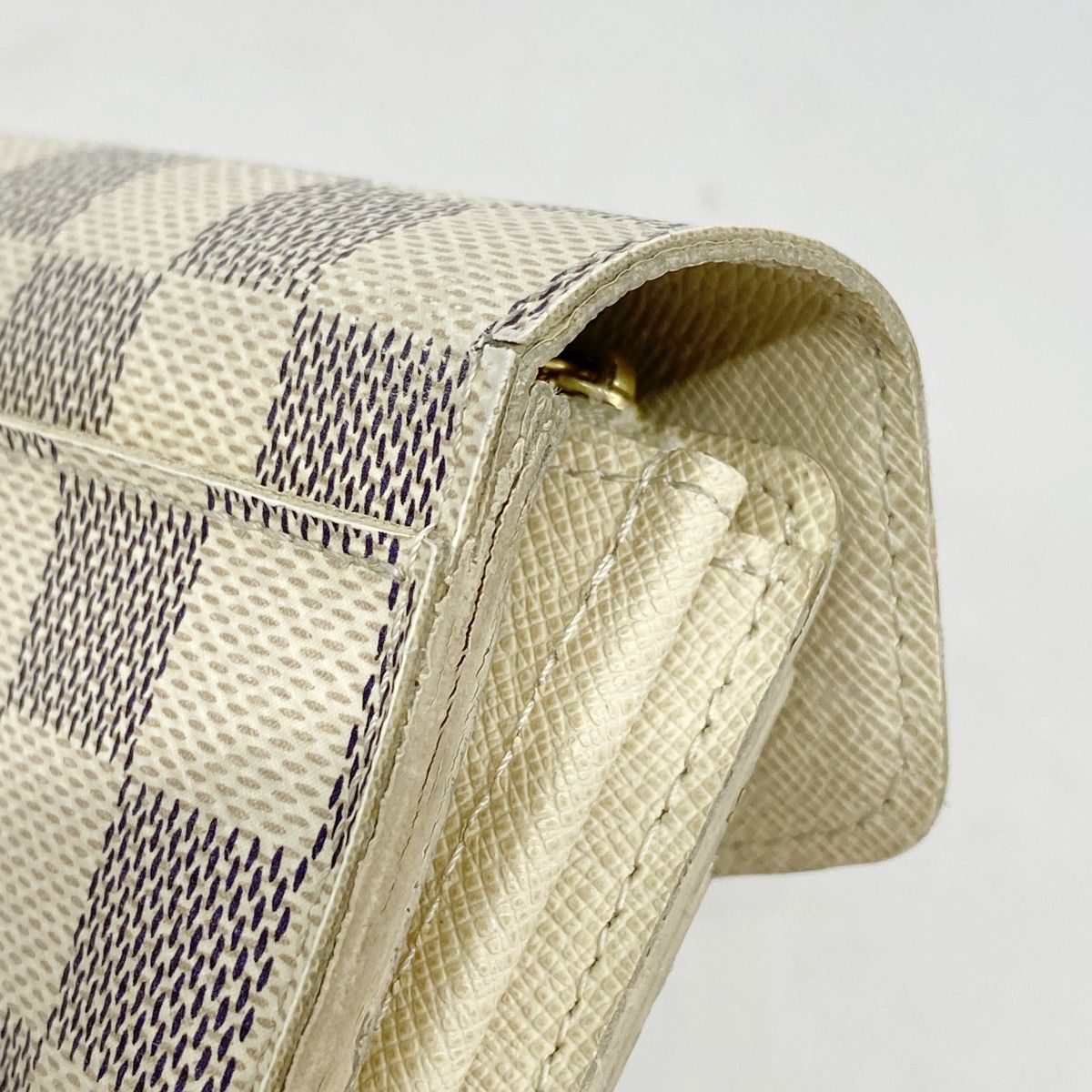 Louis Vuitton Wallet Damier Azur Portefeuille Sarah White — view 6