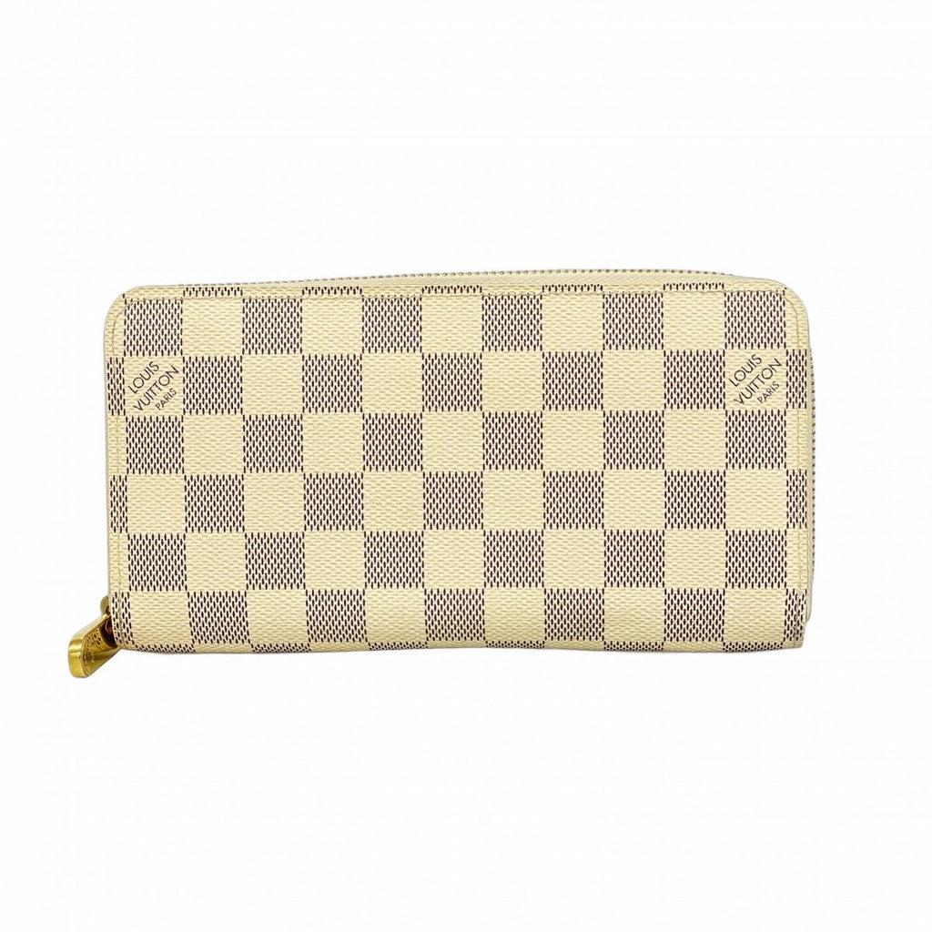Louis Vuitton Wallet Damier Azur Zippy White