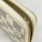 Louis Vuitton Wallet Damier Azur Zippy White — view 6