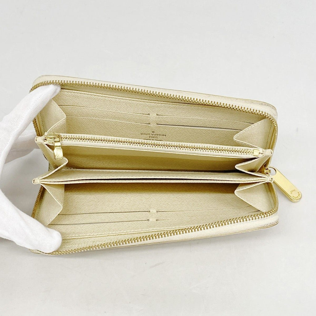 Louis Vuitton Wallet Damier Azur Zippy White — view 3