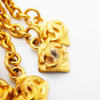 Chanel Earrings Vintage CC Logo Gold Plated — view 6